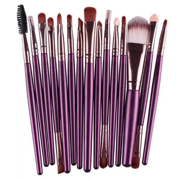 15 Piece Makeup Brush Set