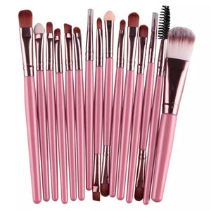 15 Piece Makeup Brush Set