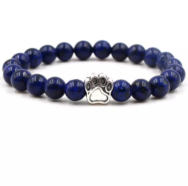 Paw Print Gemstone Bracelet